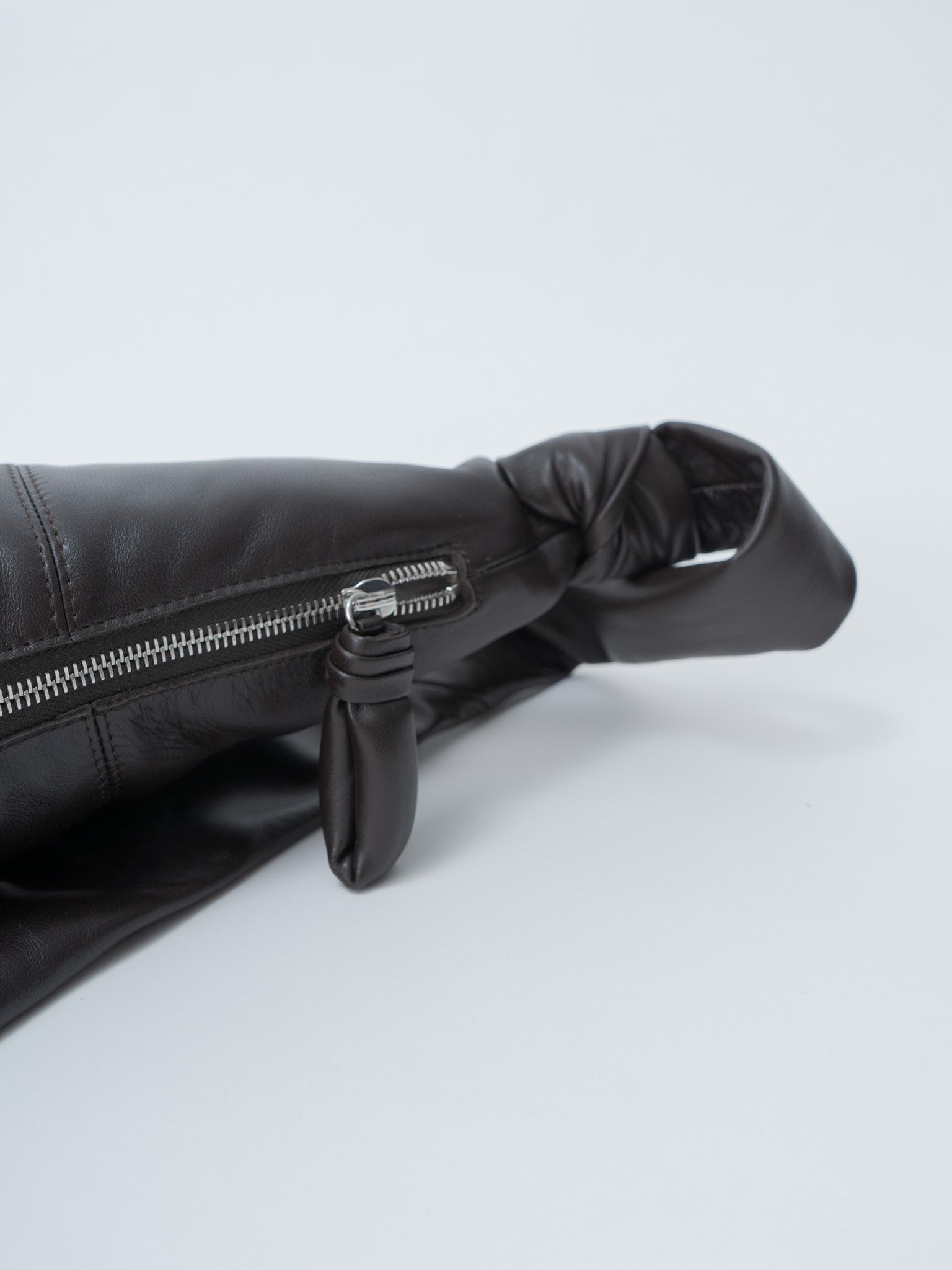 Medium Croissant Bag - Dark Chocolate (soft nappa leather) - 7