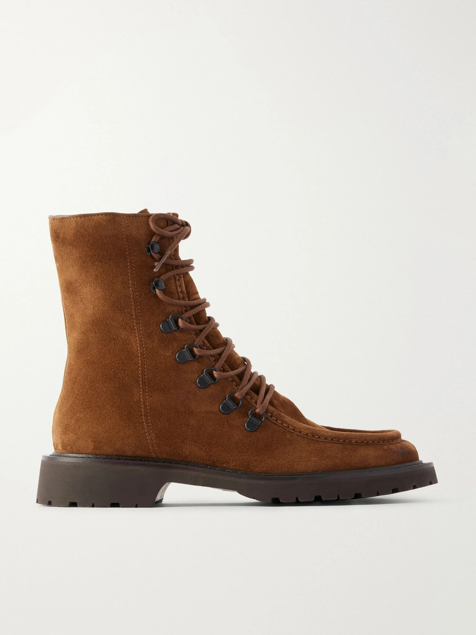Speed-hook suede ankle boots Tan - 1