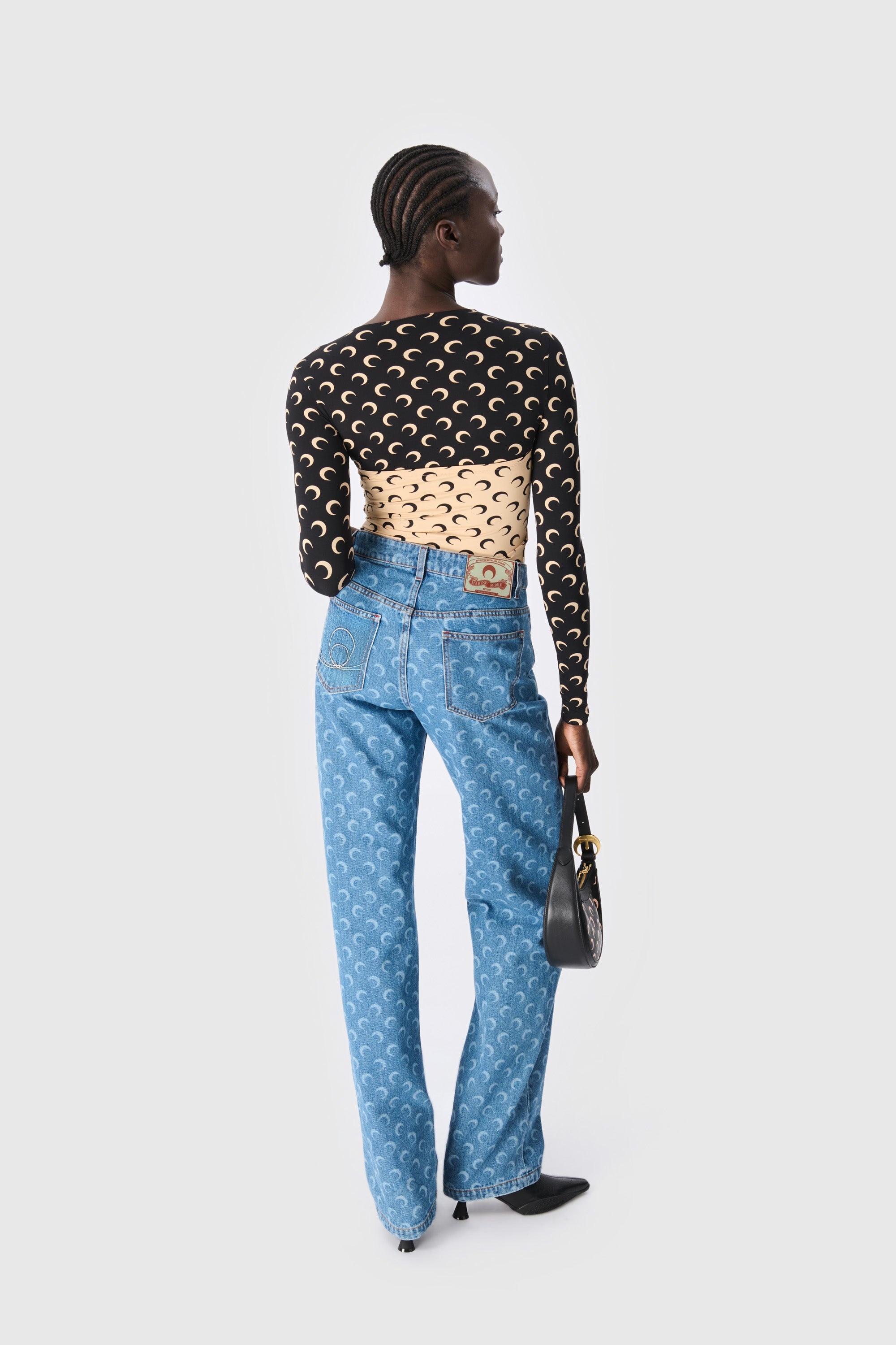 Moon Laser Denim Loose Jeans - 2