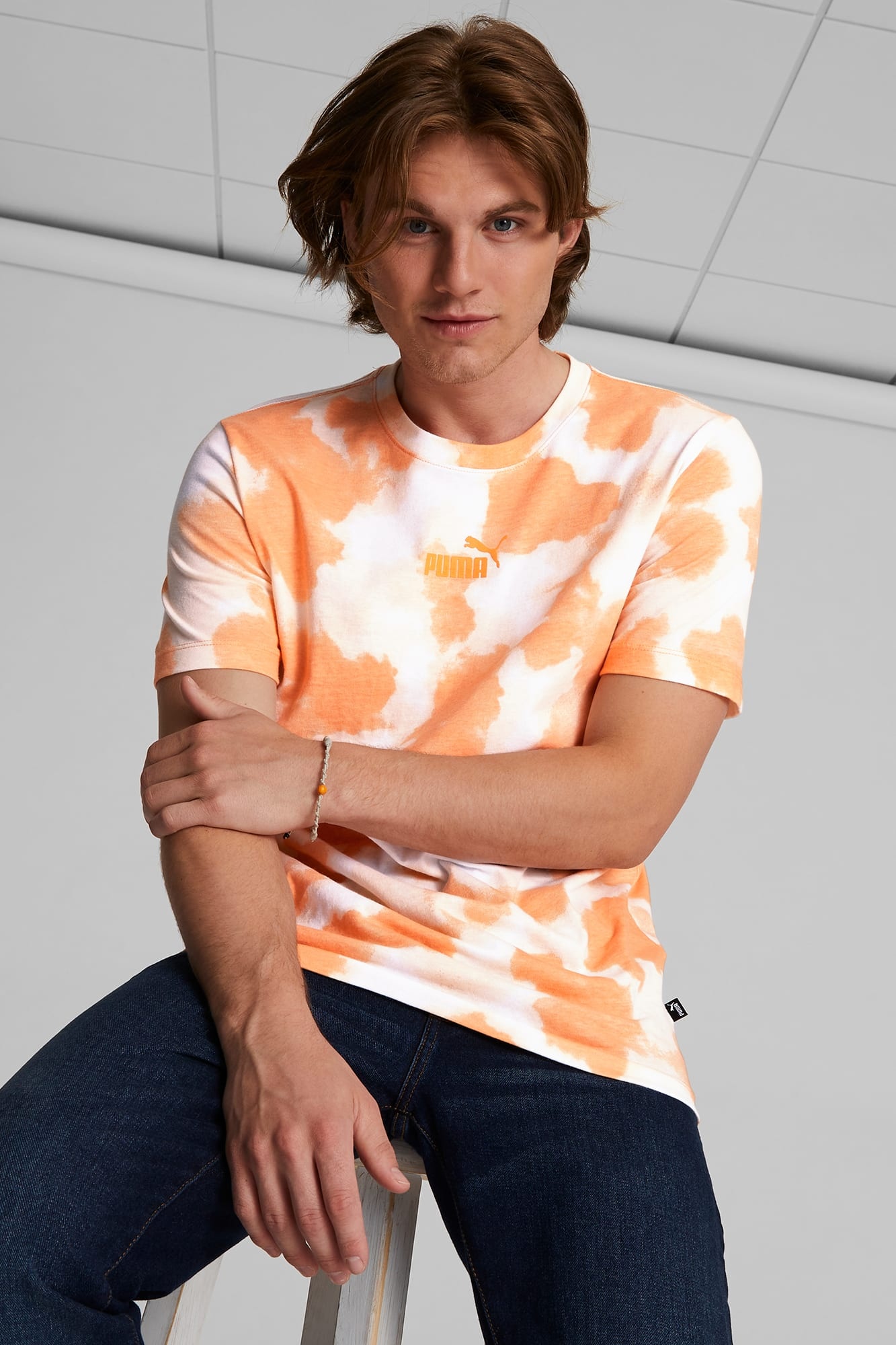 Cloud Tie Dye Men's Tee - 4