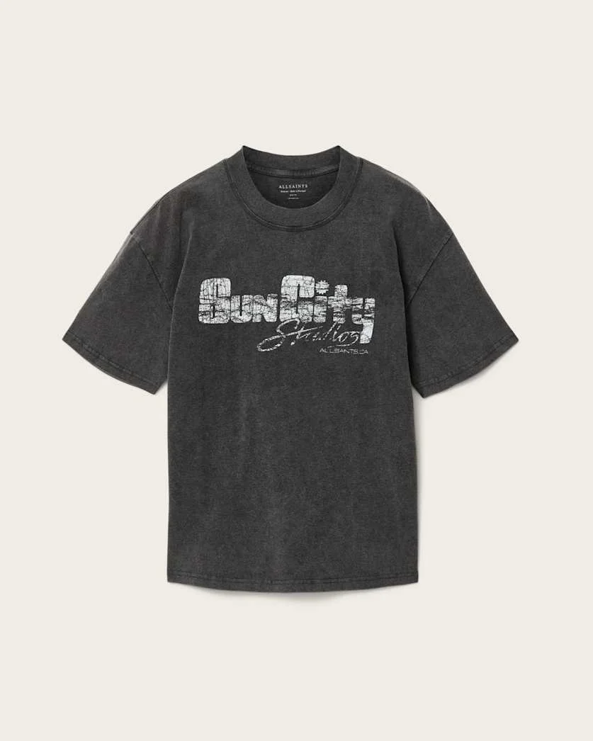 SUN CITY SHORT SLEEVE BOXY GRAPHIC T-SHIRT - 1