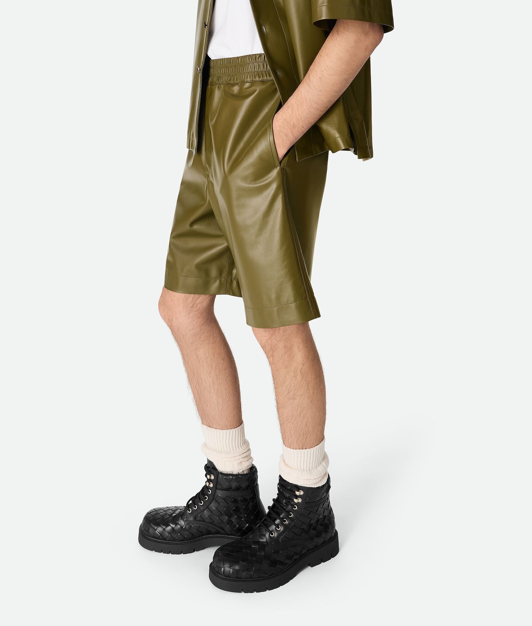 Leather Nappa Shorts - 2