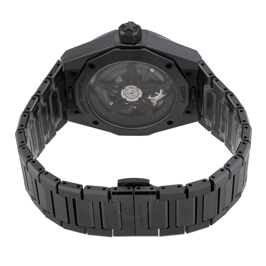Zenith Defy Skyline Skeleton Automatic Black Ceramic Dial Men's Watch 49.9300.3620/78.I001 - 3