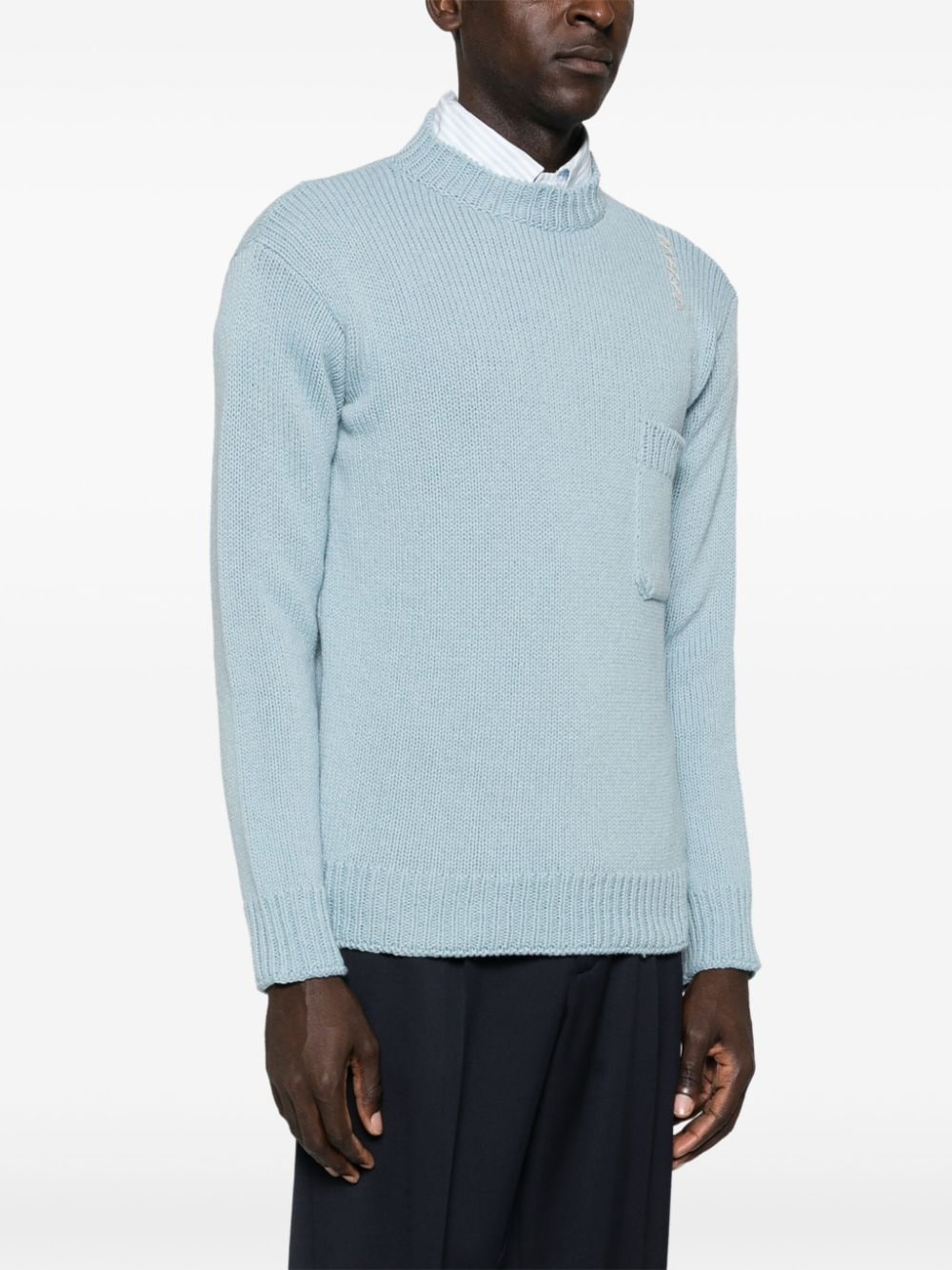logo-embroidered sweater - 3