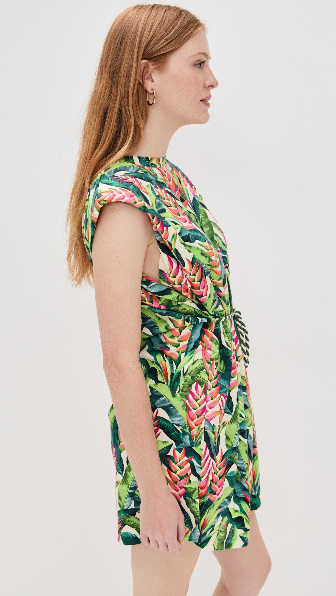 Heli Leaves Pearl T-Shirt Jersey Mini Dress - 3