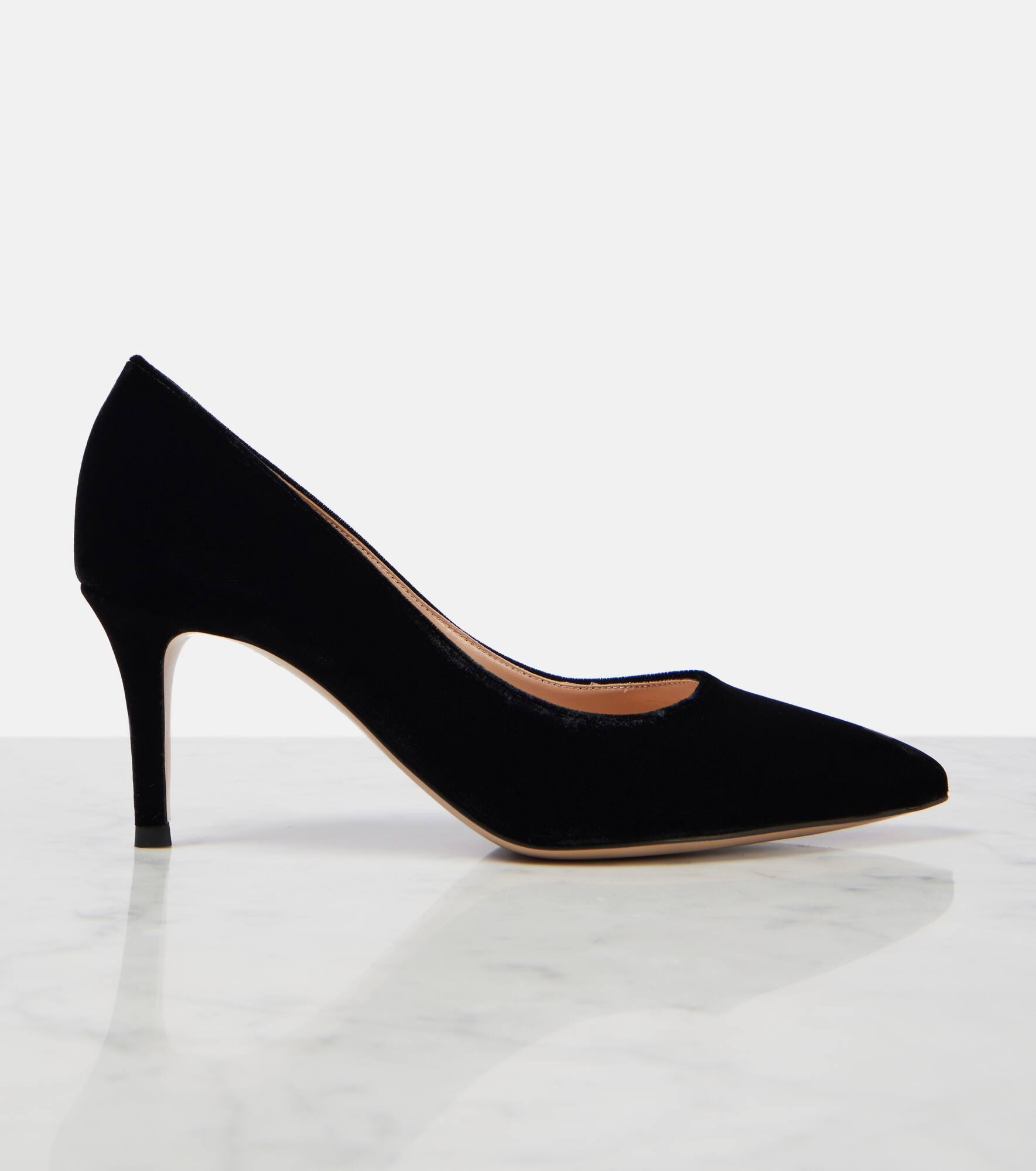 Gianvito 70 velvet pumps - 5