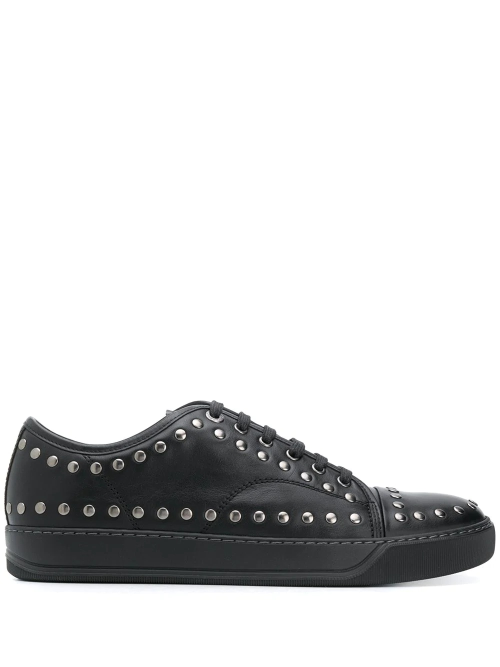 studded low-top sneakers - 1