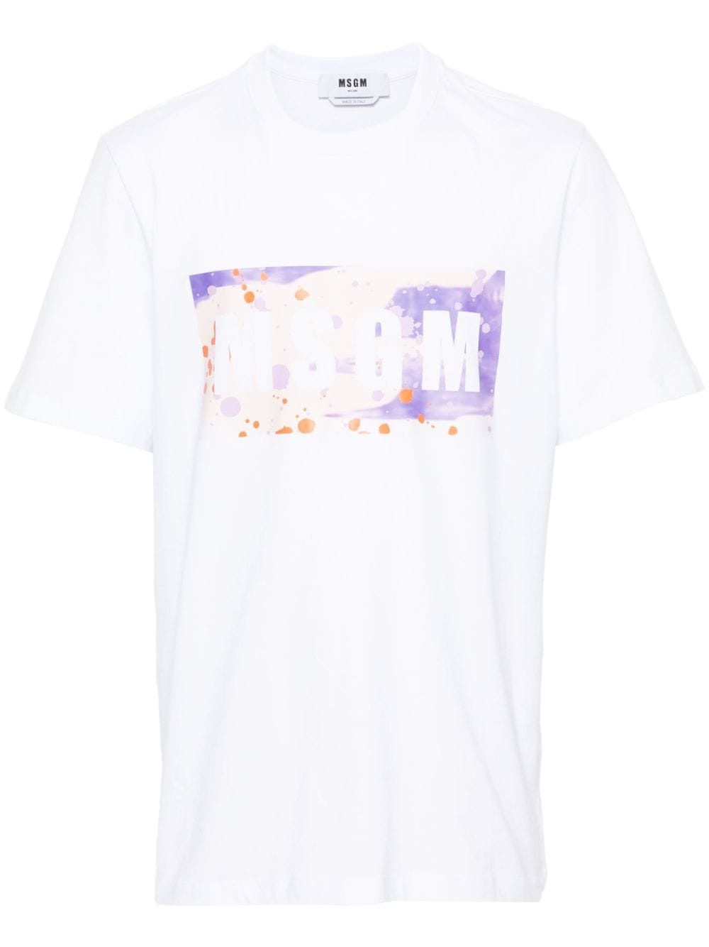 logo-print cotton T-shirt - 1