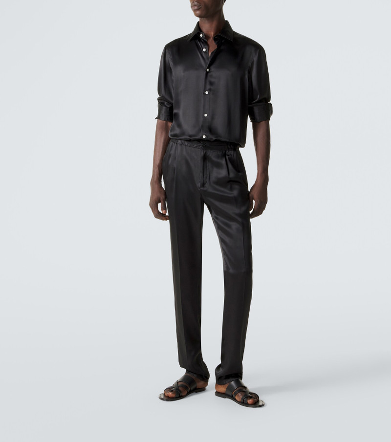 RUBINACCI Silk satin shirt outlook