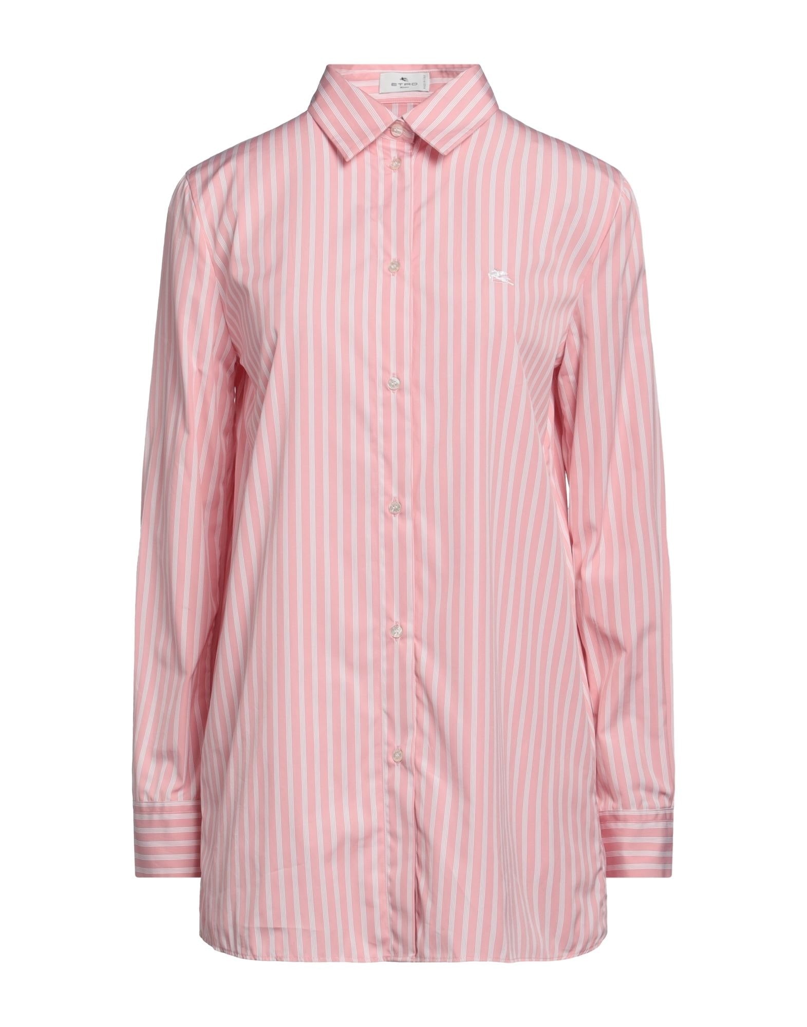 Pink Women's Striped Shirt - 1
