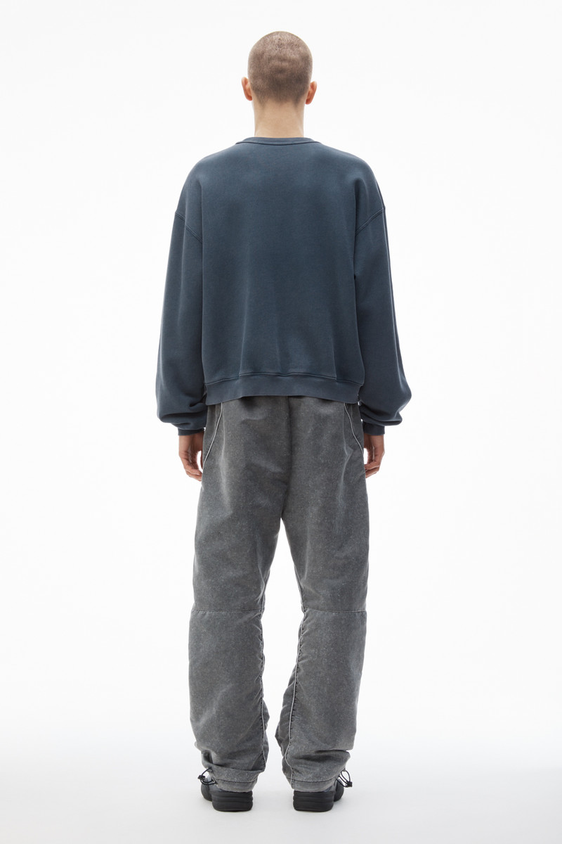 logo-embossed sweatshirt in cotton 4