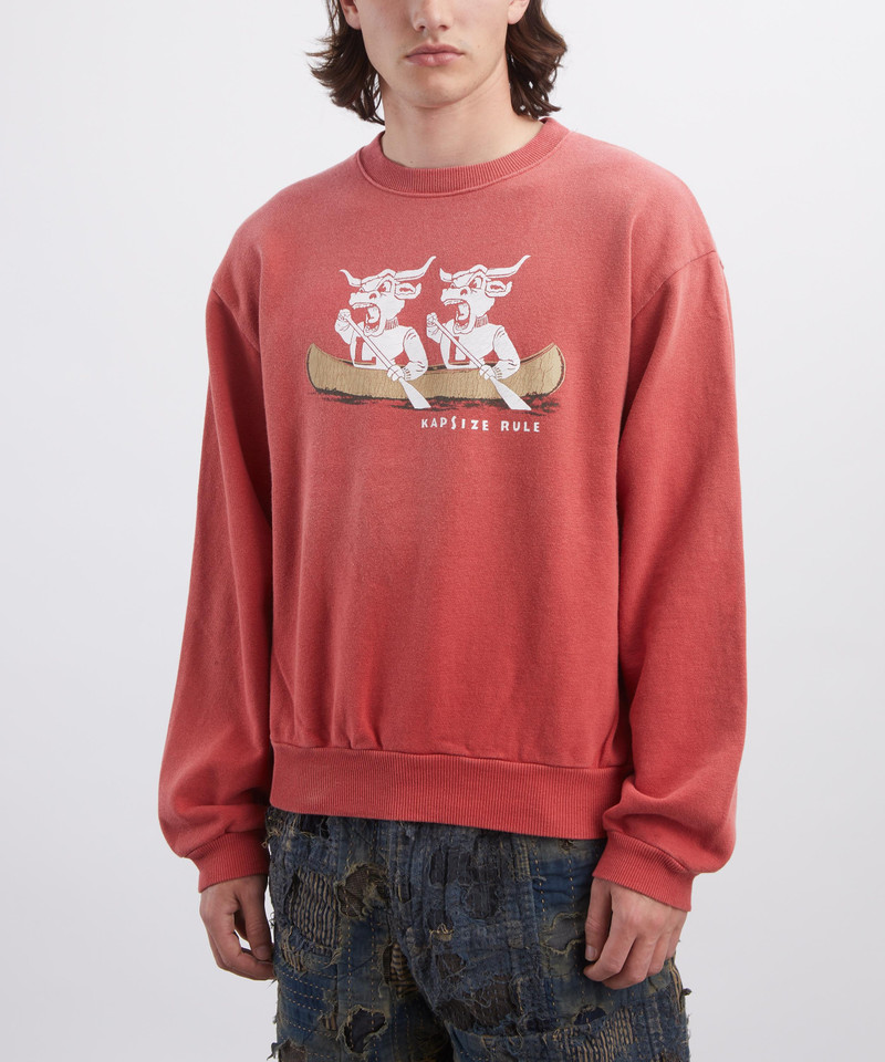 Kapital SWT Knit Crew Longhorn Sweatshirt outlook