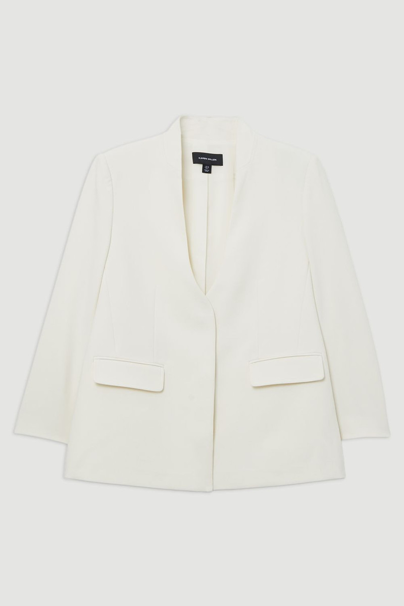 Compact Stretch Essential Oversize Tailored Blazer 4