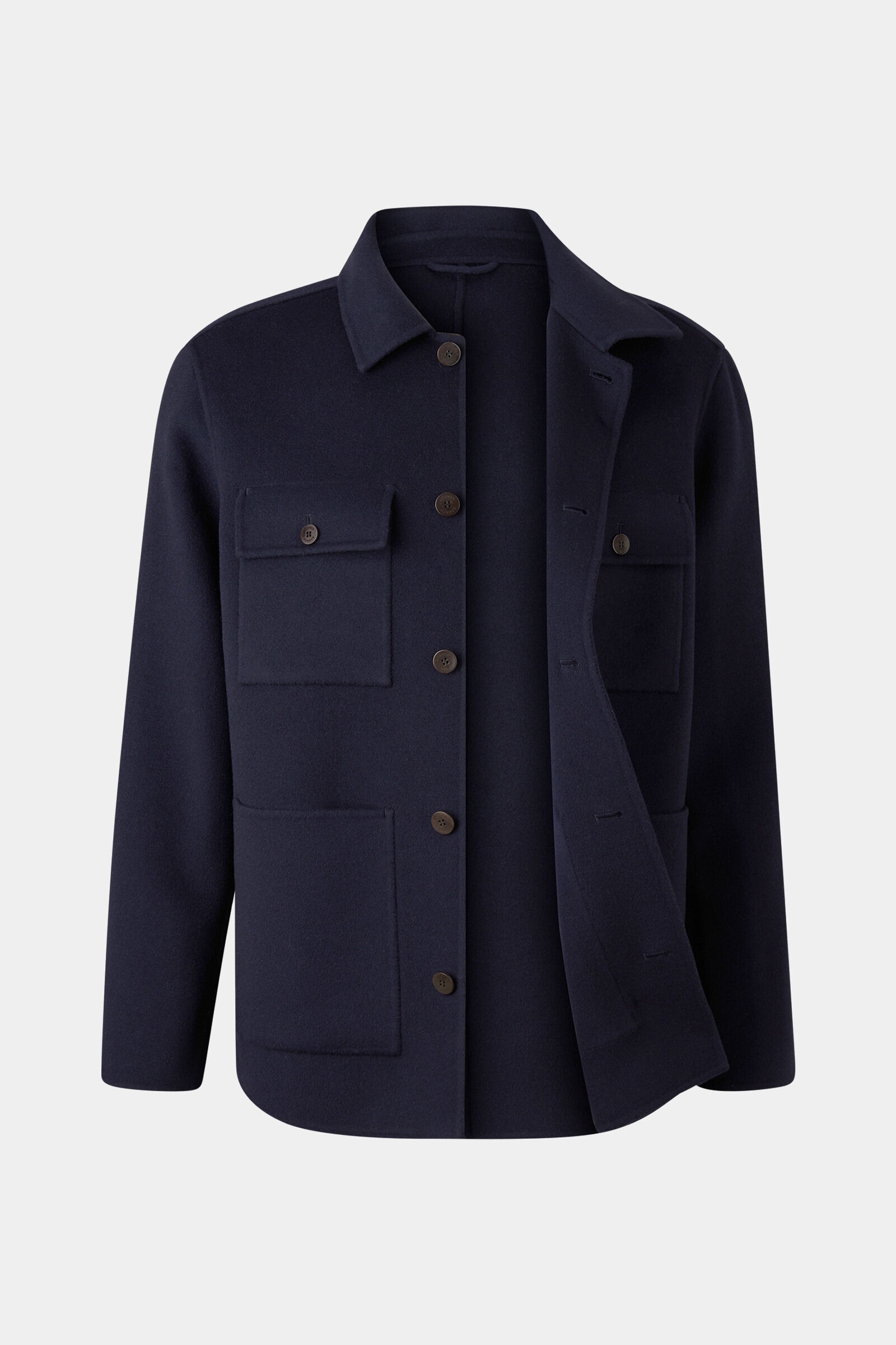 Double-face overshirt Larry in Navy blue - 7