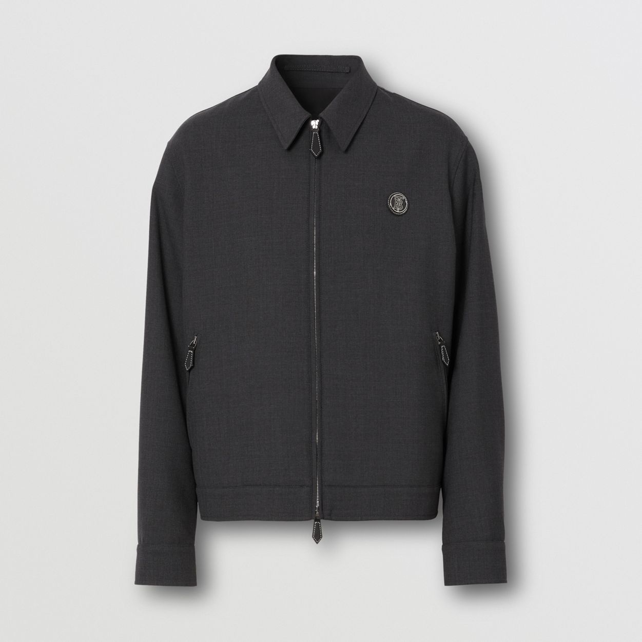 Monogram Motif Technical Wool Harrington Jacket - 4