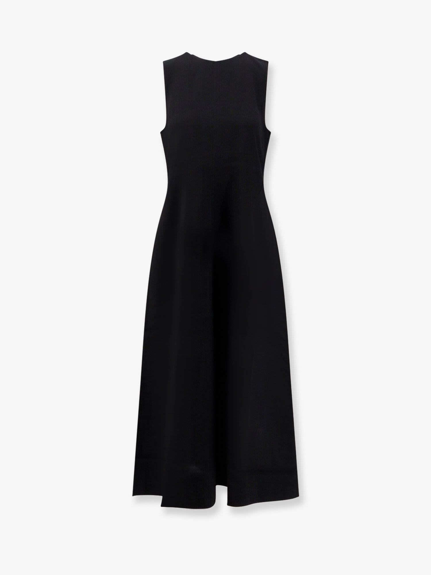 Woven Stripes Long Viscose Dress - 1