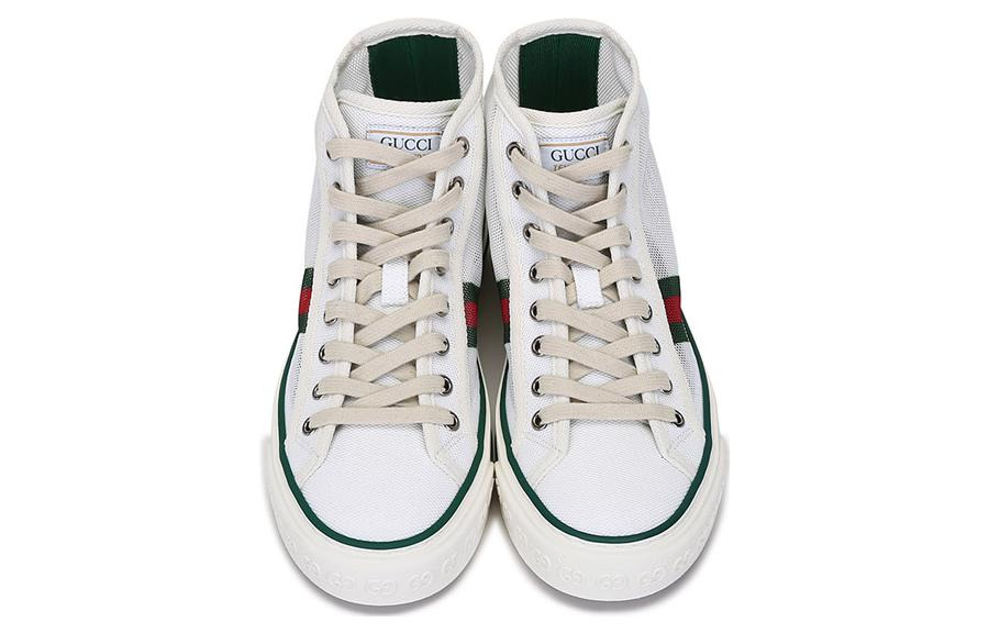 (WMNS) Gucci Tennis 1977 High Top Sneakers 'Mesh White' 663579-2WB10-9070 - 5