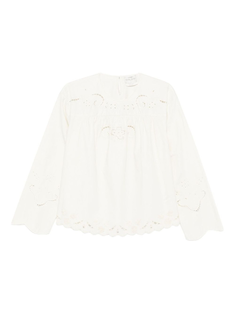 embroidered scalloped-hem blouse 1
