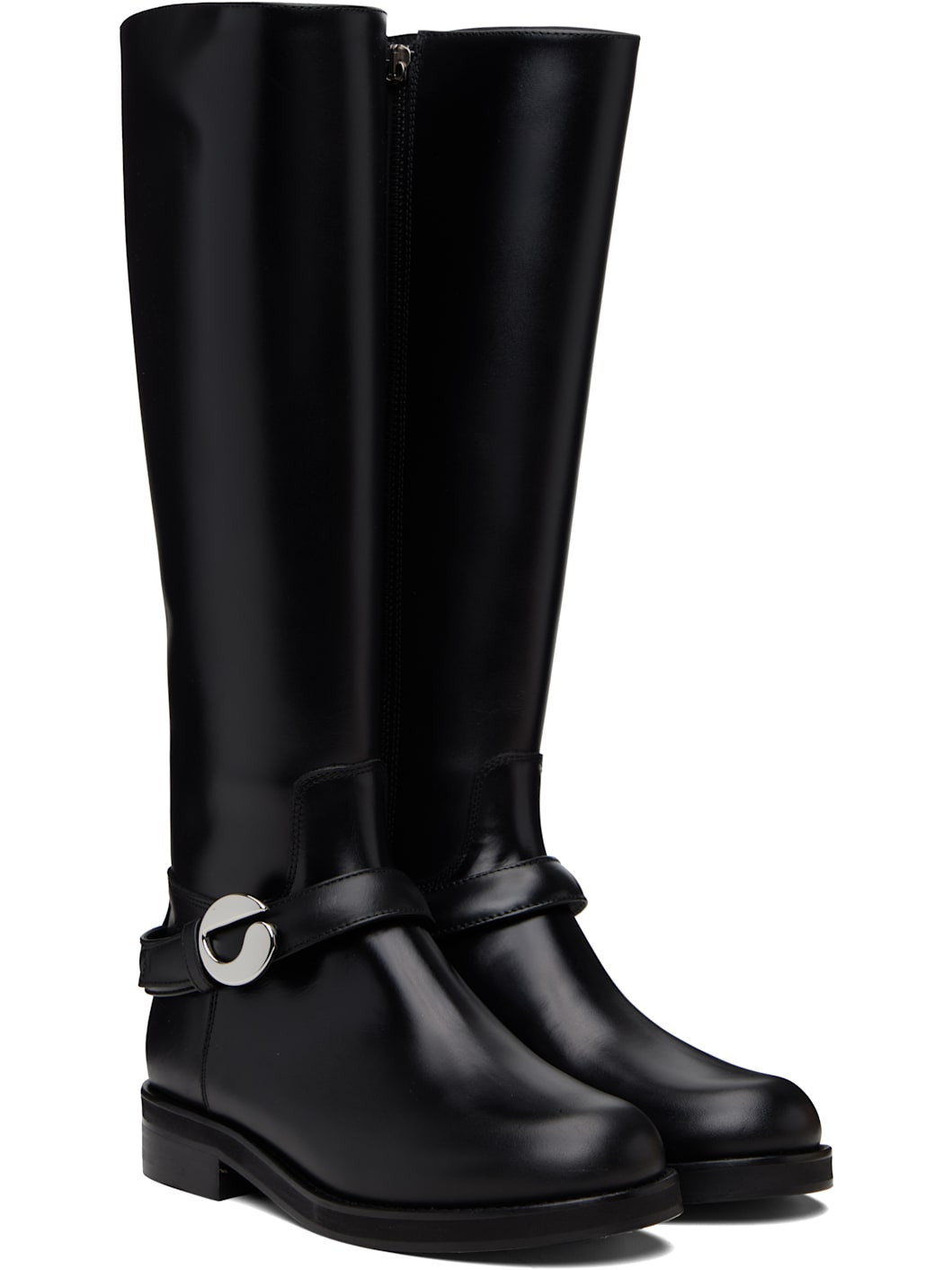 Black Belt Cavalier Tall Boots - 4