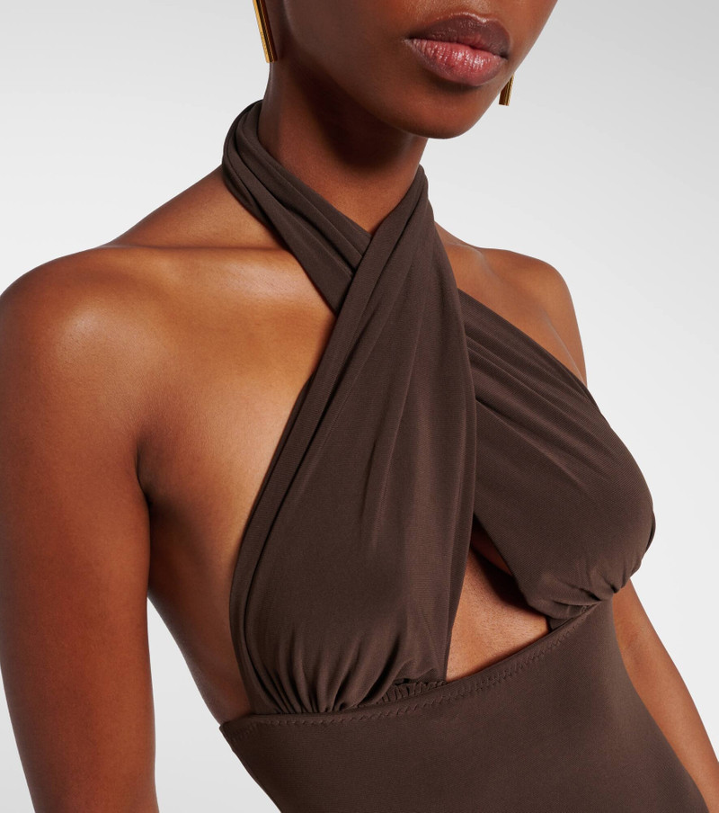 Halterneck gown 4