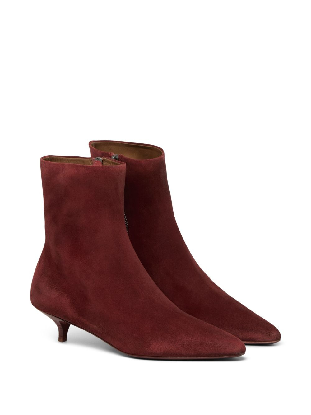 pointed-toe kitten-heel boots - 2