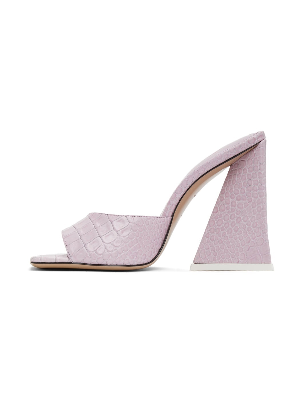 Pink Leather Devon Heeled Sandals - 3
