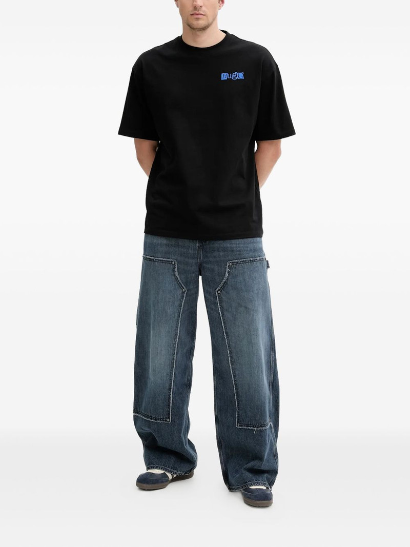 HUGO patchwork panelled jeans outlook