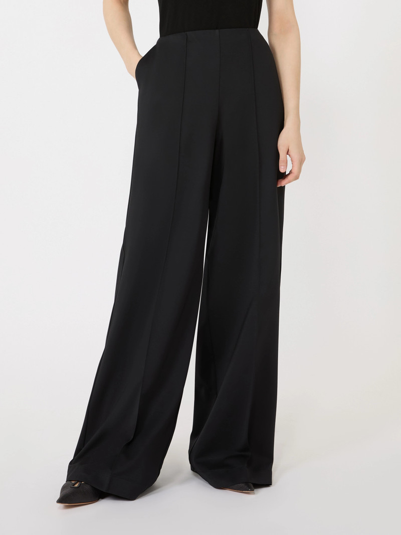 FIACRE Viscose technical jersey trousers - BLACK 3