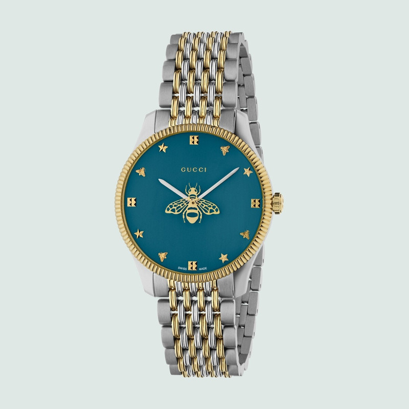 G-Timeless watch with bee, 36 mm 1