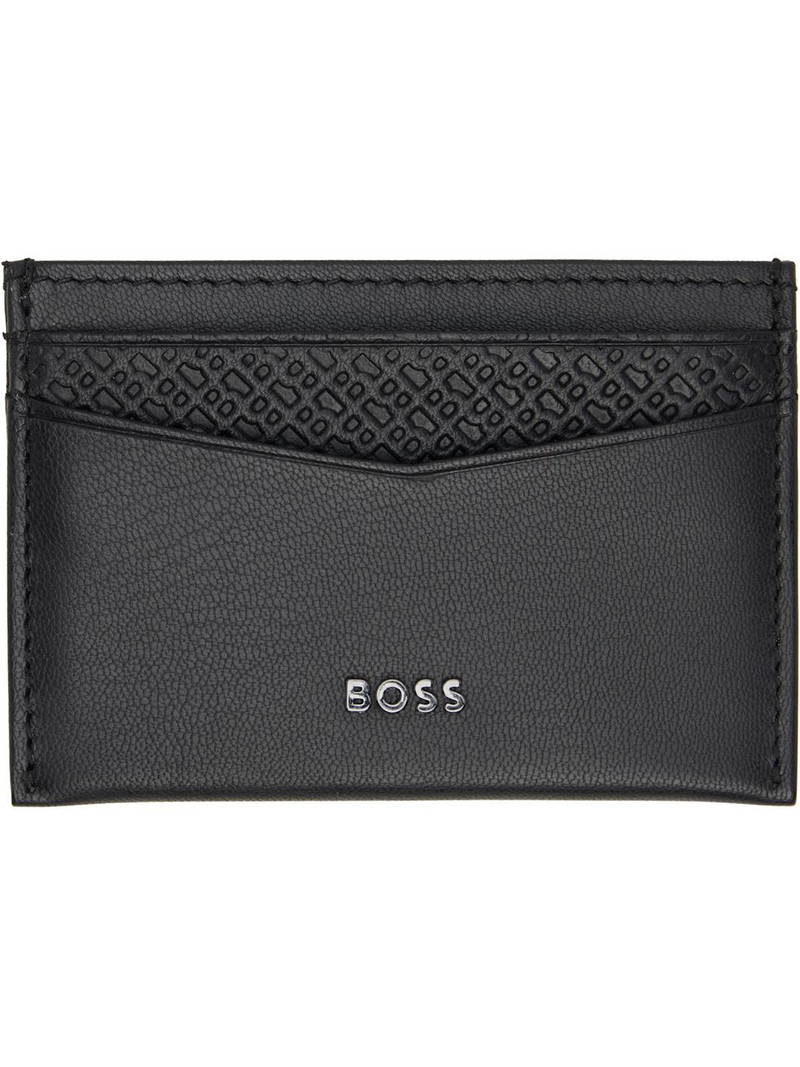 Black Goat Leather Card Holder 1