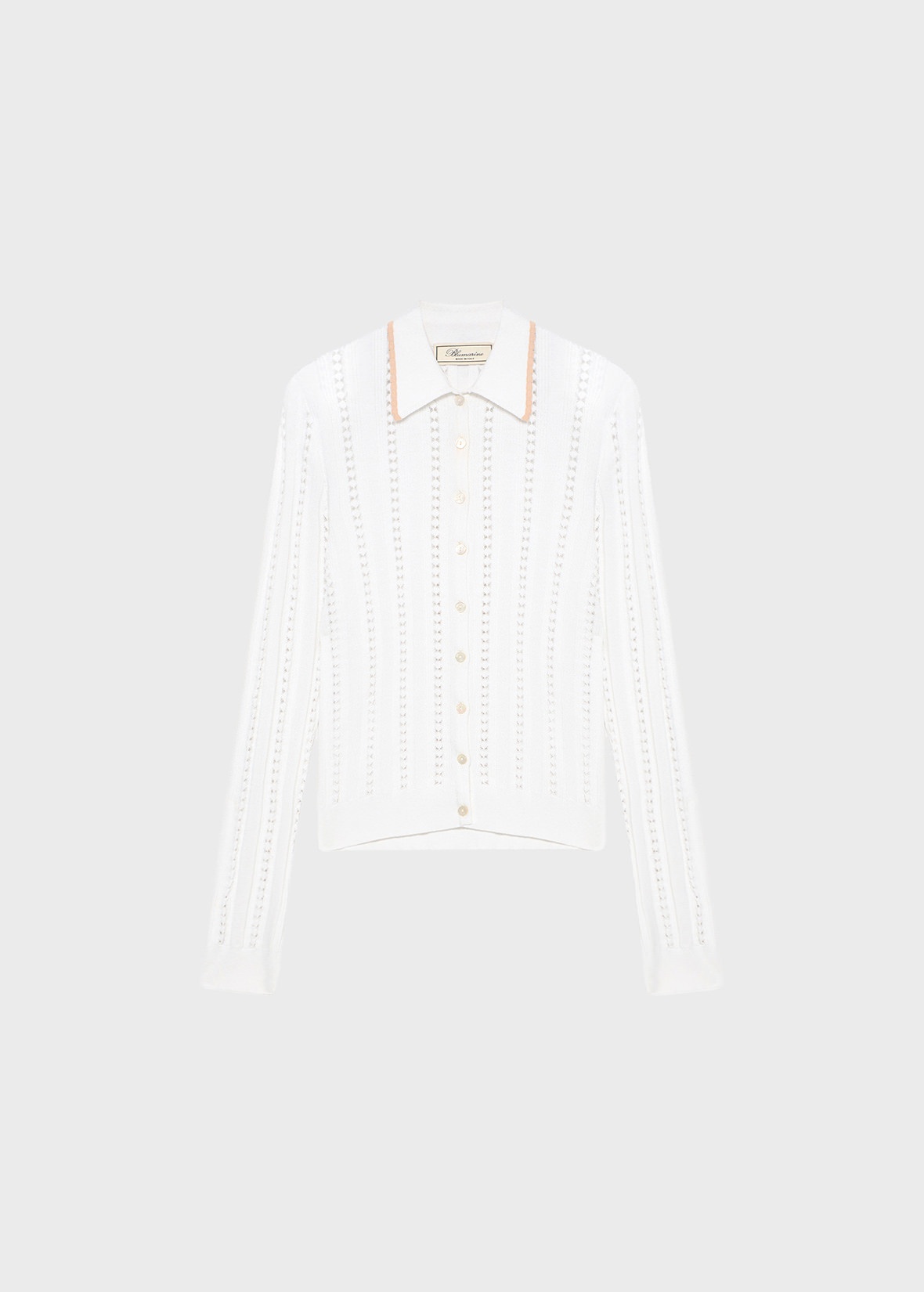 PERFORATED KNIT CARDIGAN - 1