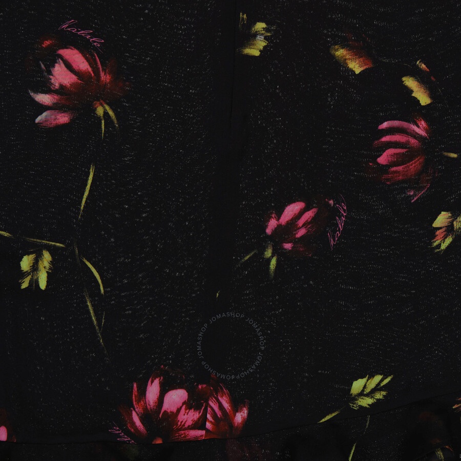 Rotate Birger Christensen Ladies Sachet Pink Floral-Print Asymmetric Minidress - 7