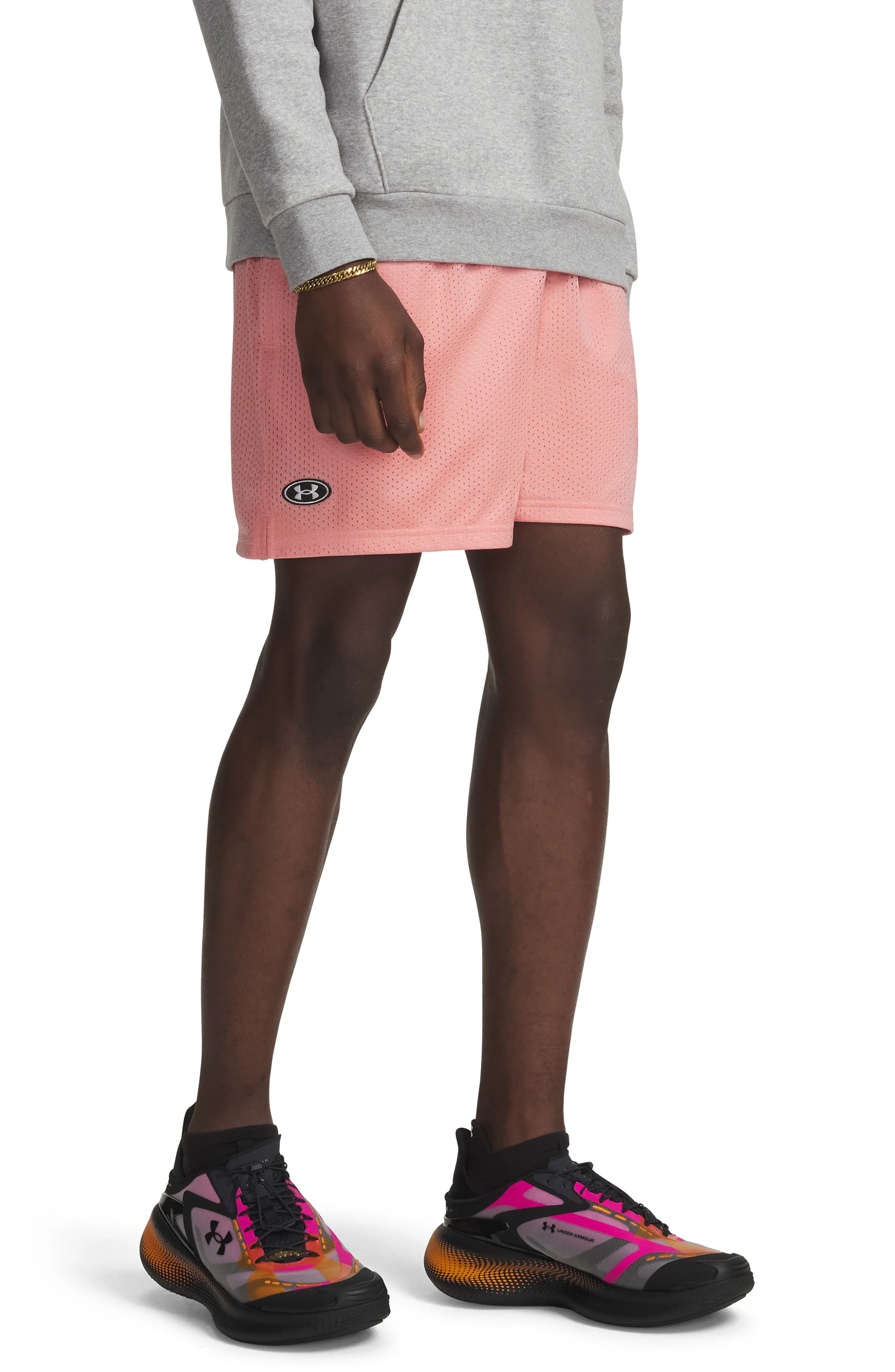 Under Armour Icon Mesh Shorts in Posh Pink at Nordstrom - 1