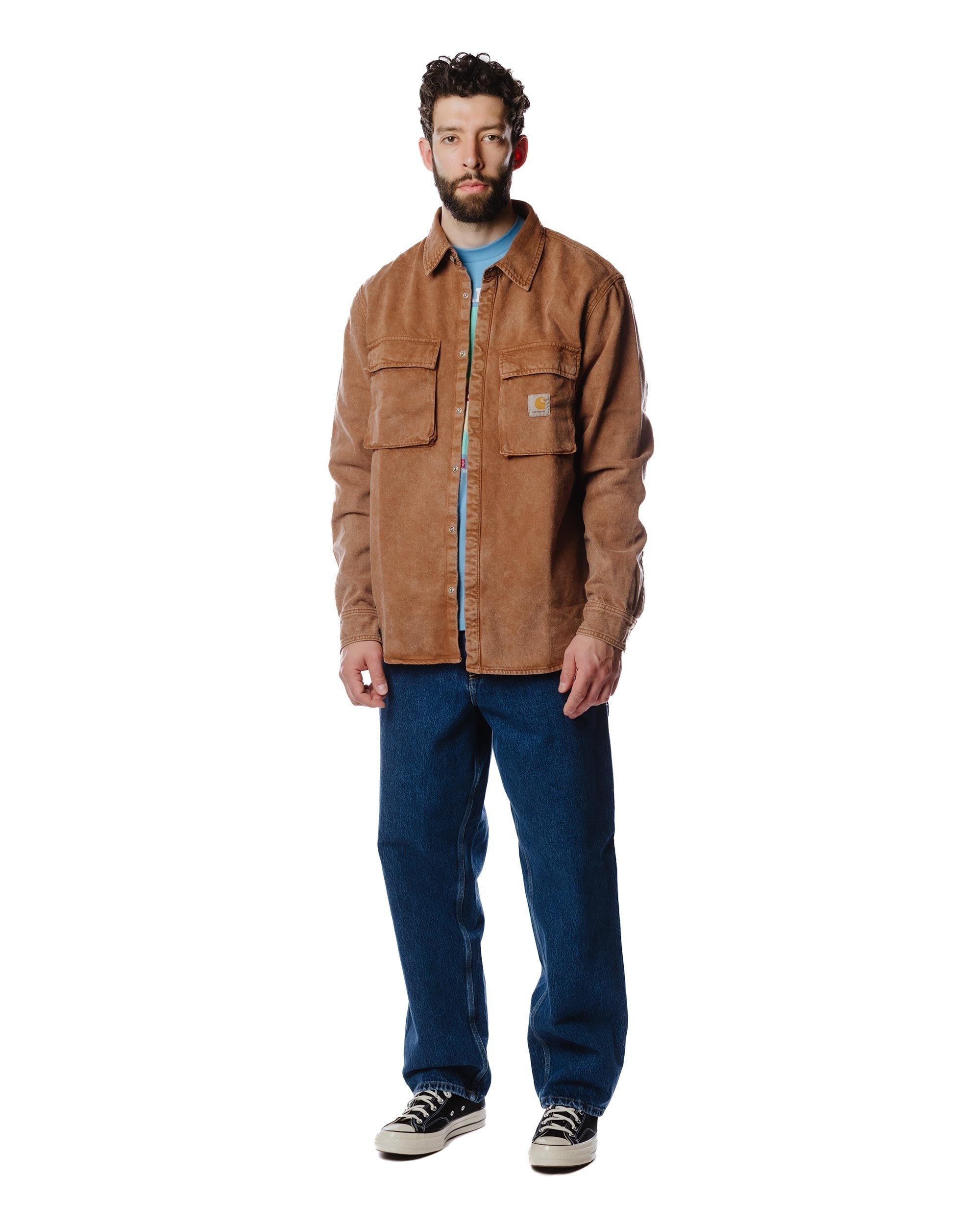 Carhartt W.I.P. Single Knee Pant Blue Stone Washed - 2