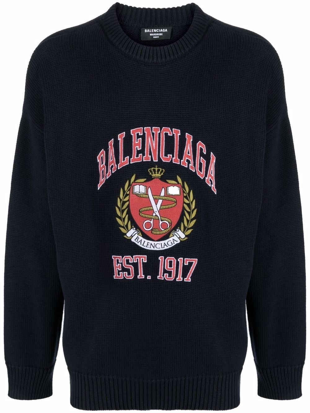 College logo-embroidered jumper - 1