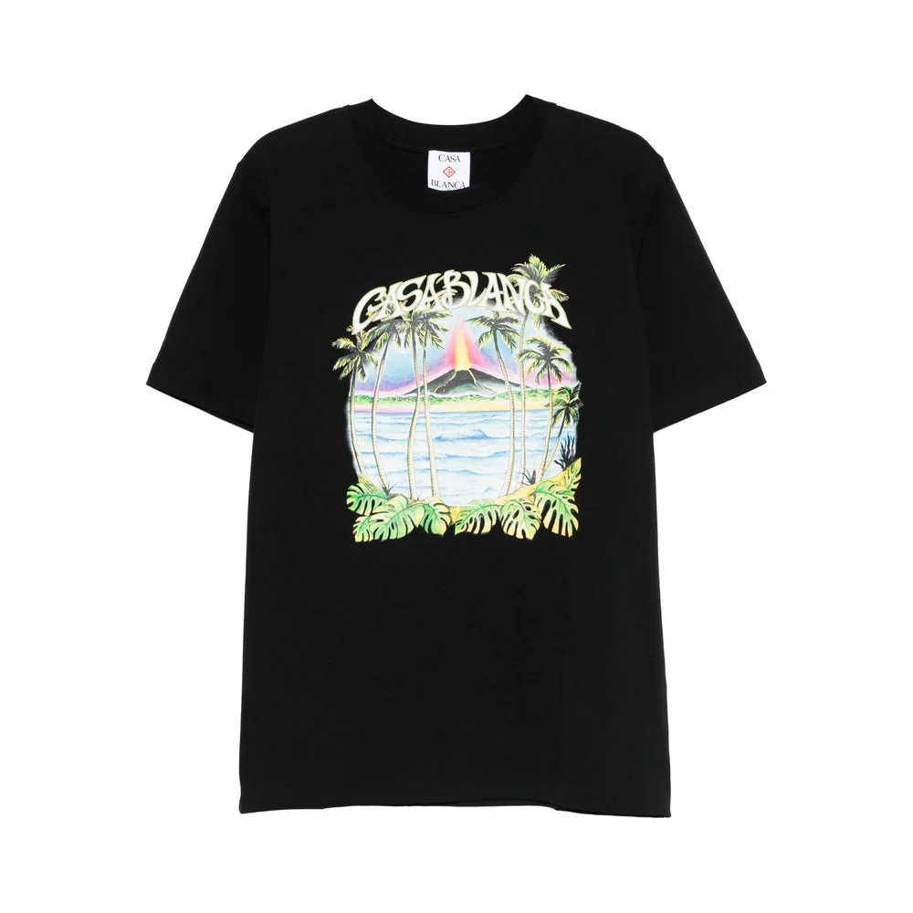 Casablanca Black T-Shirts & Vests - T-Shirts Men - 1