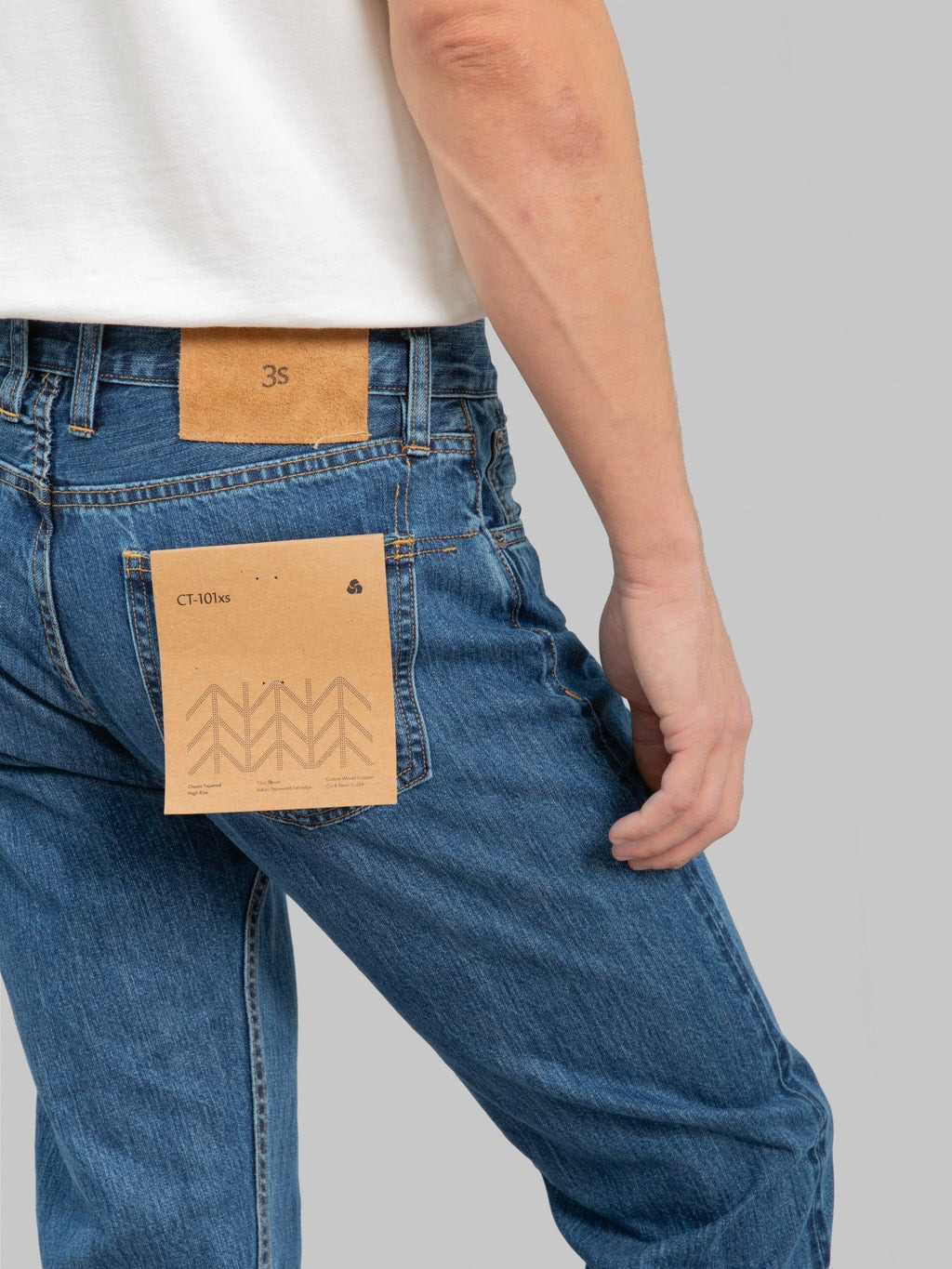 3sixteen CT-101xs Stonewashed Indigo Selvedge Classic Tapered Jeans (2024 Version) - 7