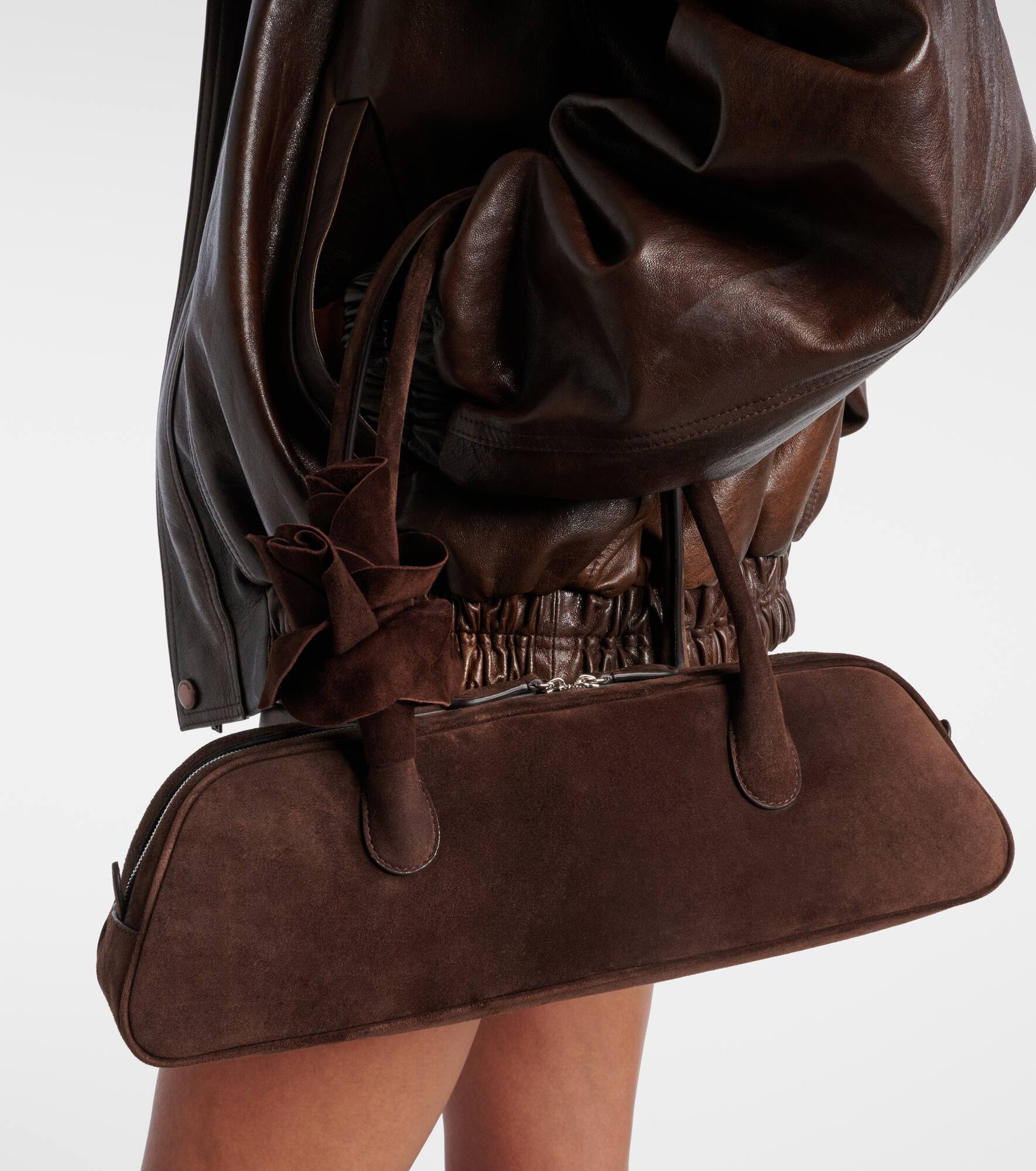 Brigitte suede shoulder bag - 2
