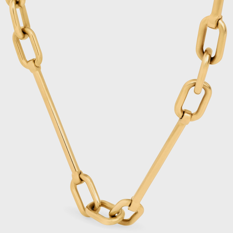 Celine Charms Necklace in Brass with Gold Finish 6