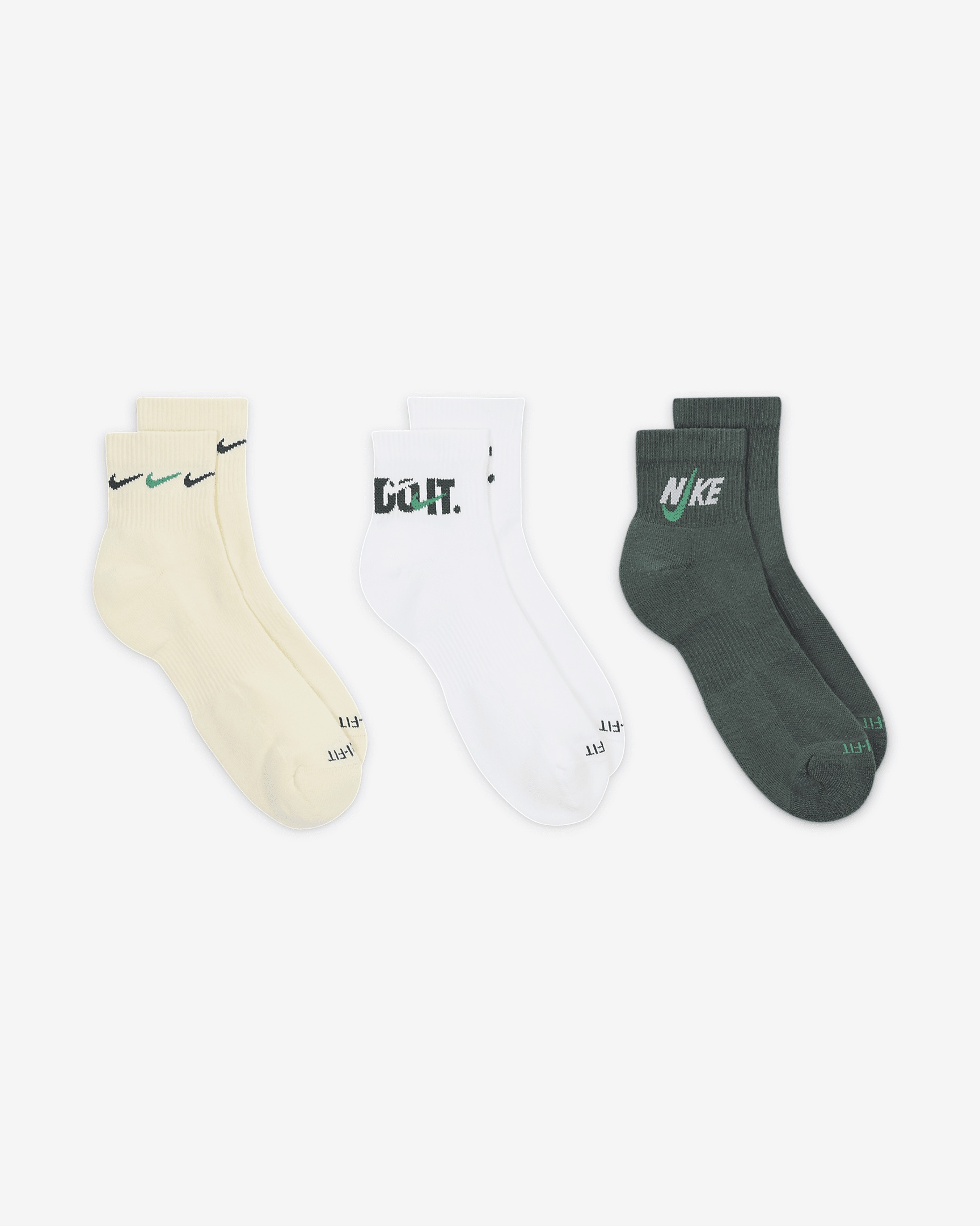 Nike Everyday Plus Cushioned Training Ankle Socks (3 Pairs) - 3