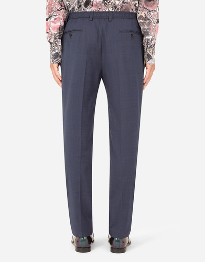 Dolce & Gabbana Stretch wool glen plaid pants outlook