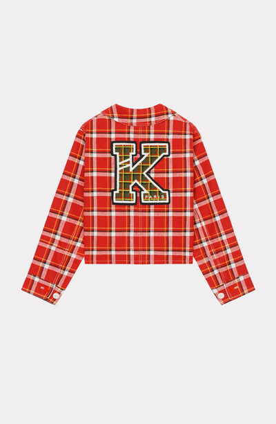 KENZO 'Varsity' check workwear jacket outlook