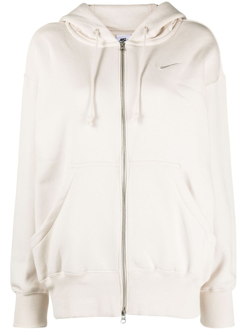 Phoenix logo-embroidered zip-up hoodie 1