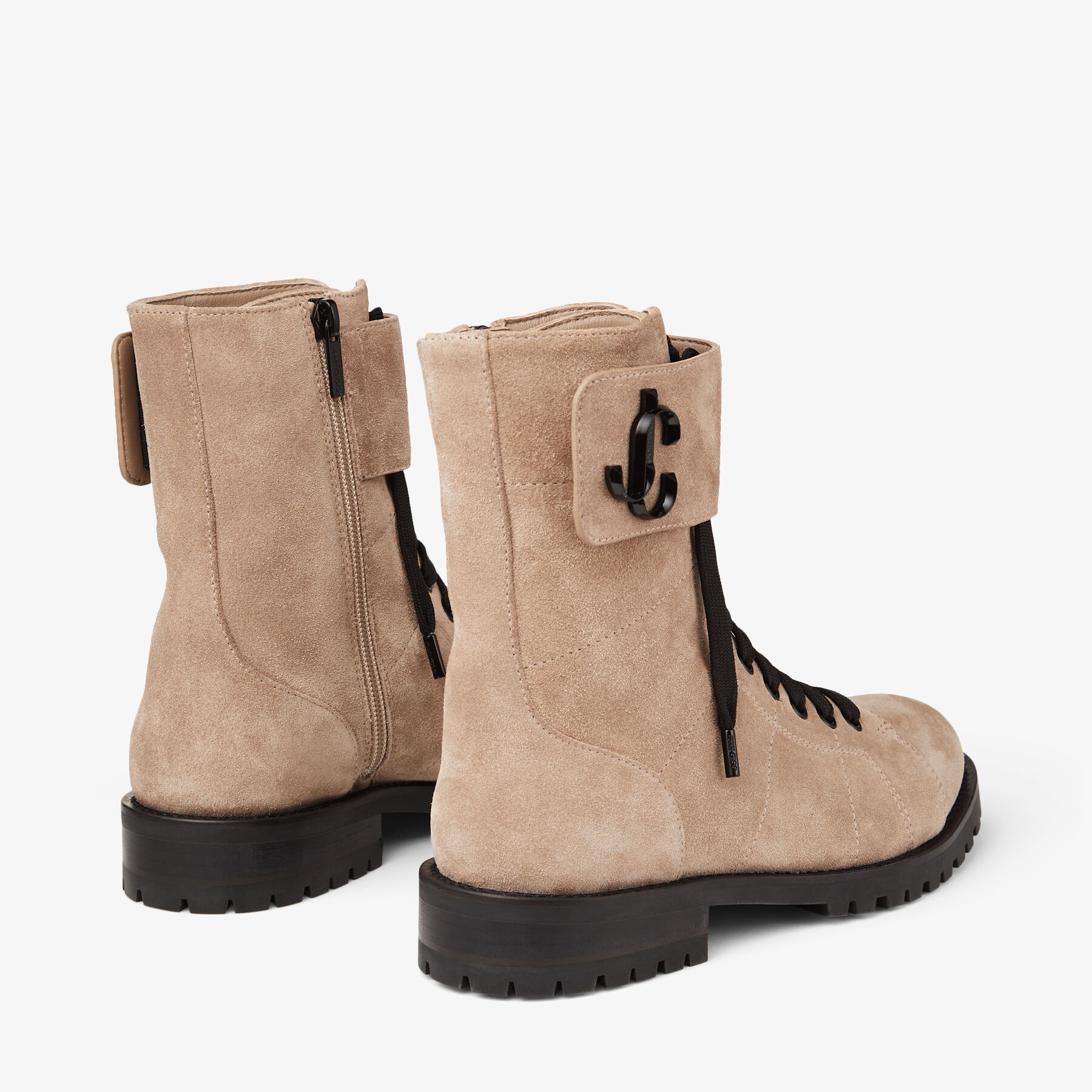 Ceirus Flat
Stone Crosta Suede Combat Boots - 6