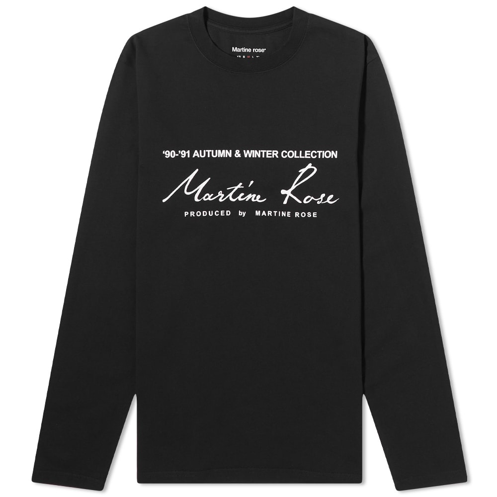 Martine Rose Long Sleeve Classic Logo Top - 1