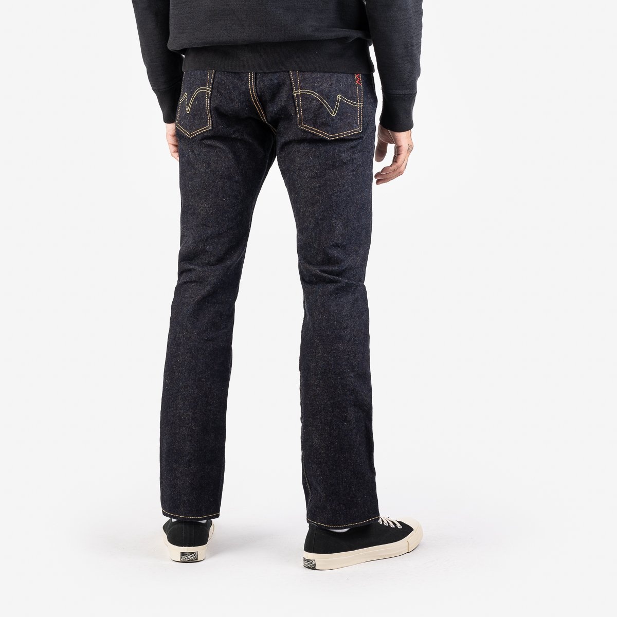 IH-555S-19L 19oz Left Hand Twill Selvedge Denim Super Slim Cut Jeans - Indigo - 3