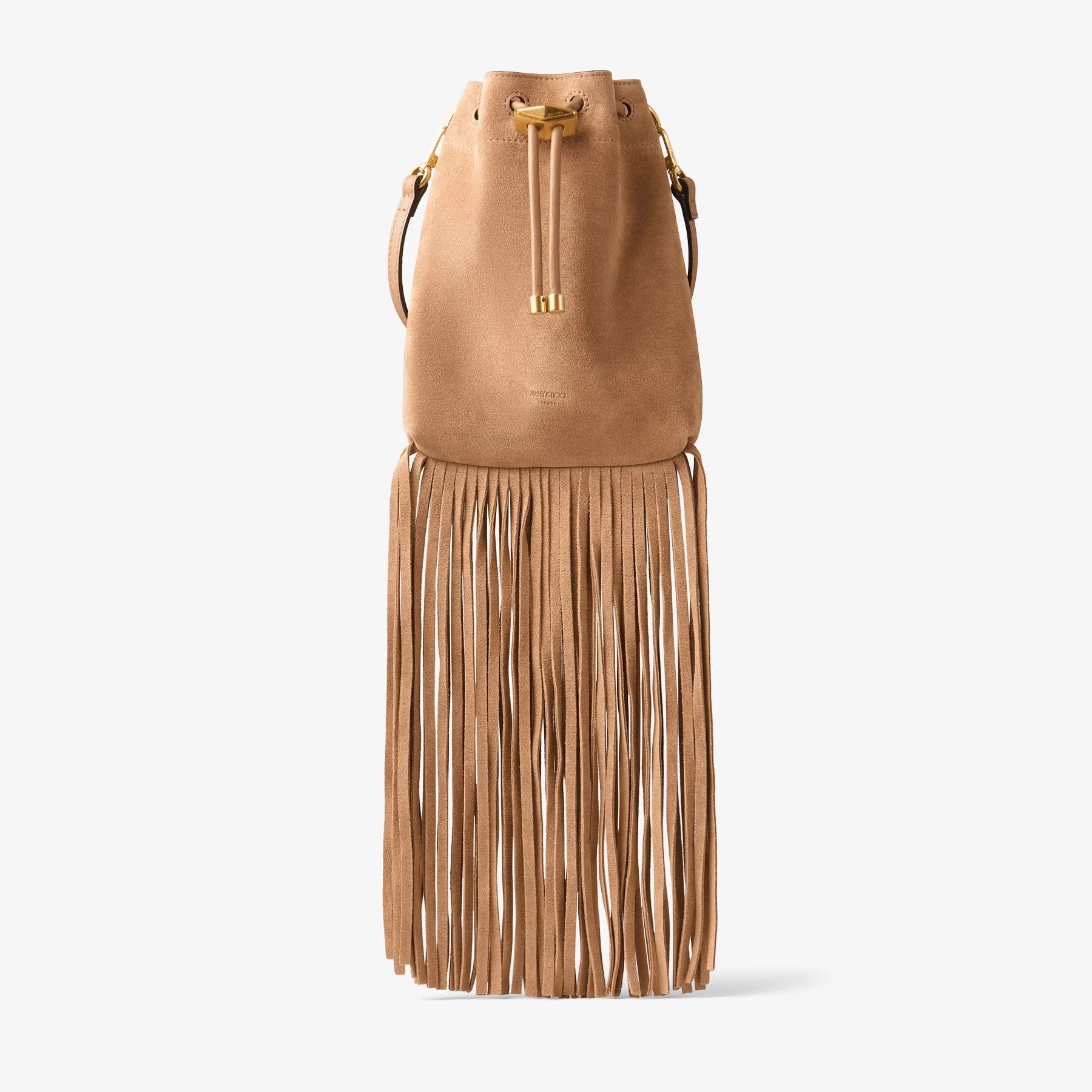 Cinch Mini
Toffee Suede Mini Bag with Suede Fringe Tassels - 1