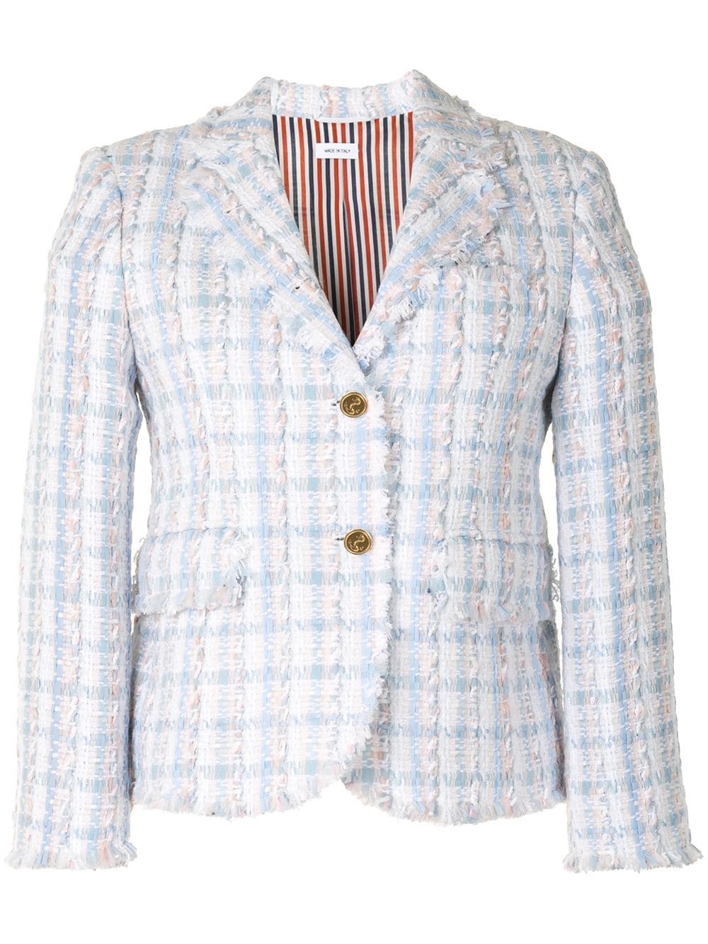 check tweed jacket - 1