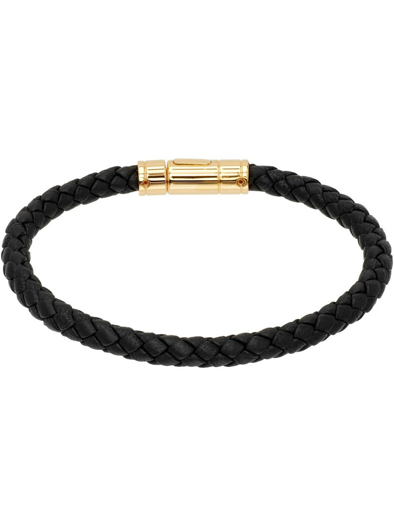 TOM FORD Tubular Leather Bracelet outlook