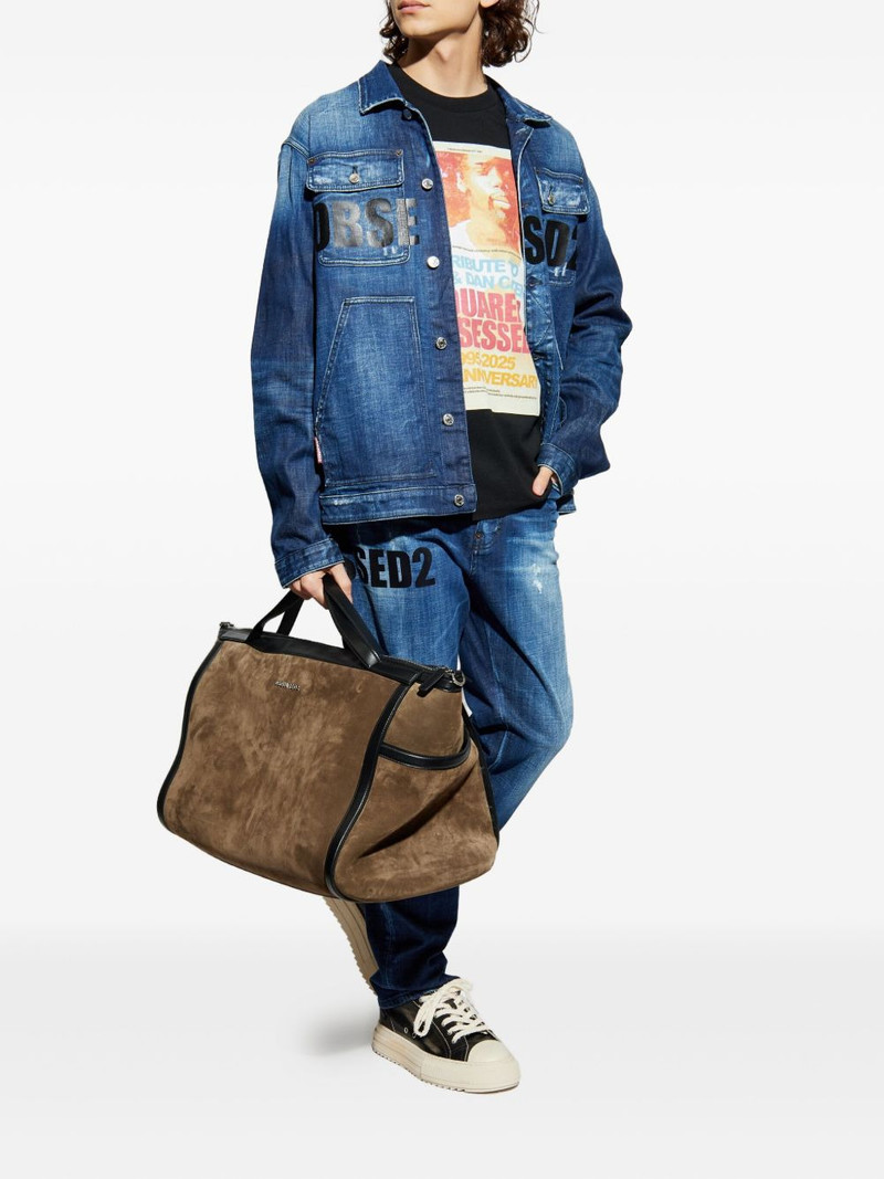 DSQUARED2 print denim jacket outlook